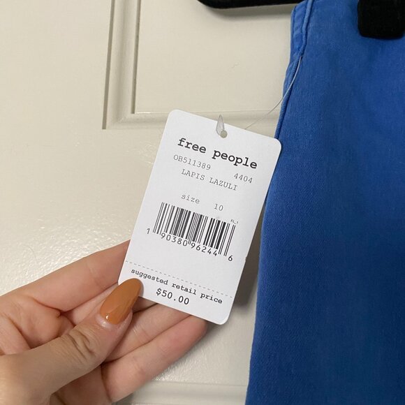 Free People Blue Denim Bodycon Mini Skirt - Picture 4 of 6